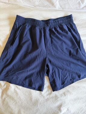 lululemon Men's Navy Pace Breaker Short with Limited Edition Hawaii Whale Tag